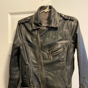 Vintage French leather jacket